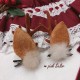 Christmas Reindeer Horns Lolita Style Hair Clips (CM09)
